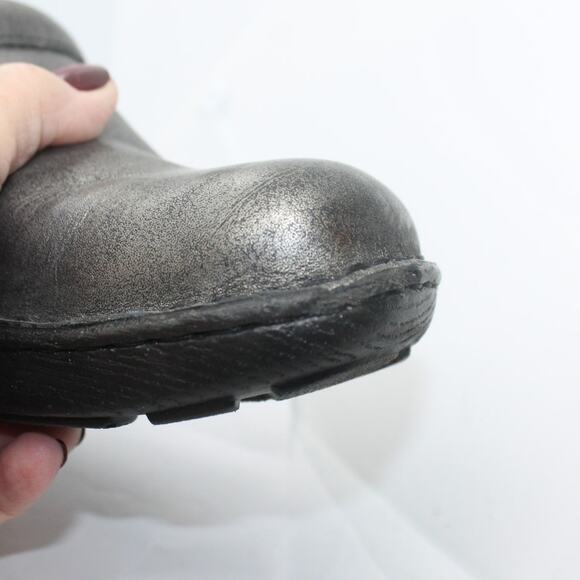 Born Toby Metallic Gray Women's Clogs sz 10 US 42EU - Picture 4 of 6